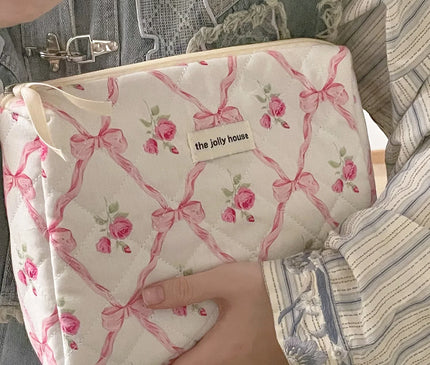 Trousse Maquillage aux Rubans Tendres