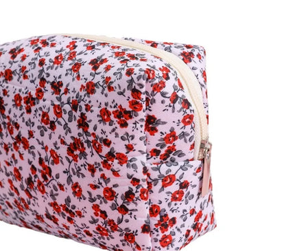 Trousse Maquillage Fleurie Pastel Rêve