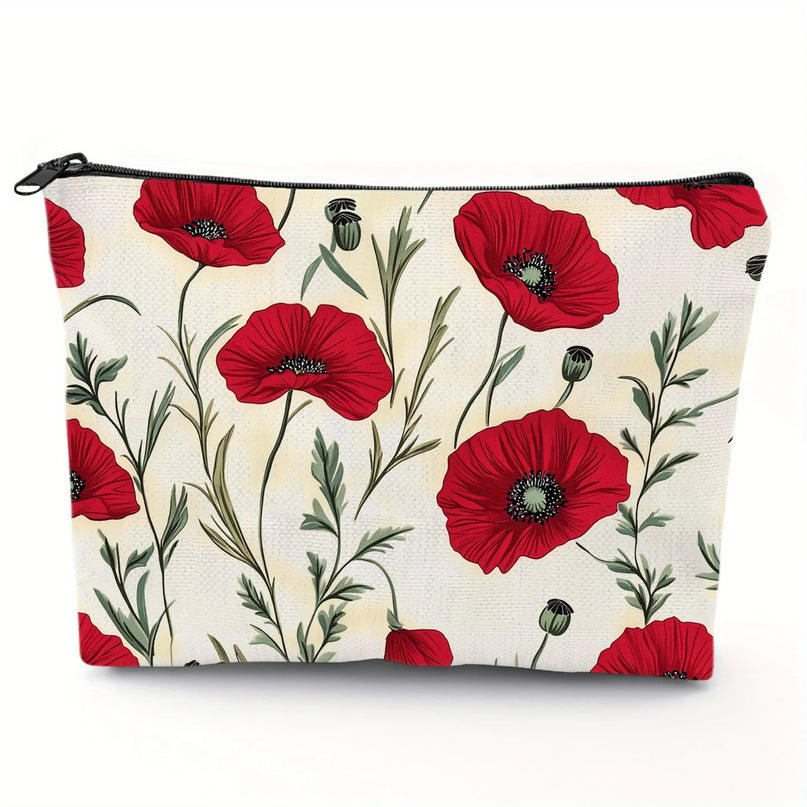 Trousse Maquillage Fleurie Coquelicot Passion