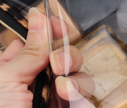 Trousse Maquillage Léopard Transparent Clair