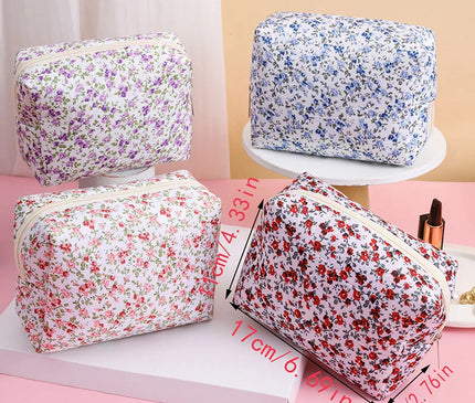 Trousse Maquillage Fleurie Pastel Rêve