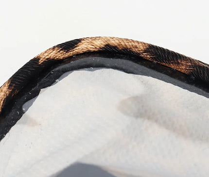 Trousse Maquillage Léopard Transparent Clair