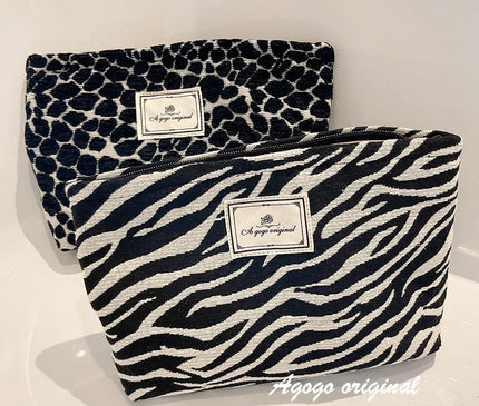 Trousse Maquillage Léopard Savane Veloutée