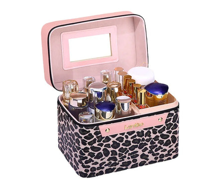 Vanity Maquillage Léopard Savane Rose