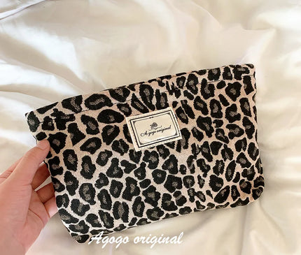 Trousse Maquillage Léopard Savane Veloutée