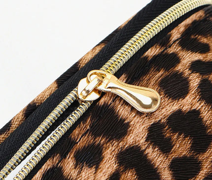 Trousse Maquillage Léopard Transparent Clair