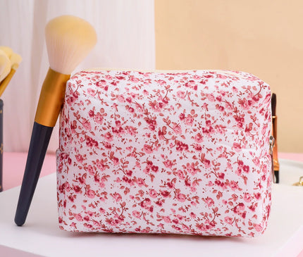 Trousse Maquillage Fleurie Pastel Rêve