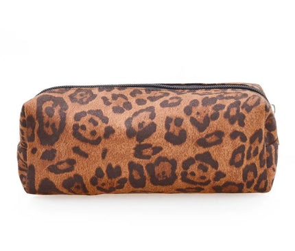 Trousse Maquillage Léopard Brun Velouté