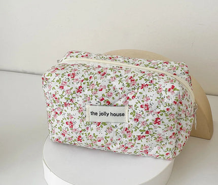 Trousse Maquillage Fleurie Lys Blanc