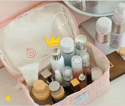 Trousse Maquillage Fleurie Matelassé