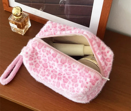 Trousse Maquillage Léopard Jungle Rose