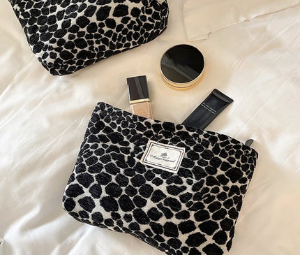 Trousse Maquillage Léopard Savane Veloutée