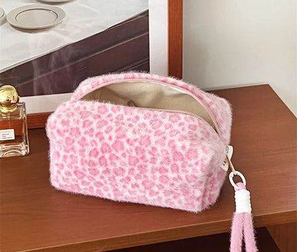 Trousse Maquillage Léopard Jungle Rose