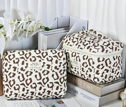 Kit de 3 Trousses Maquillage Léopard Jardin de Savane