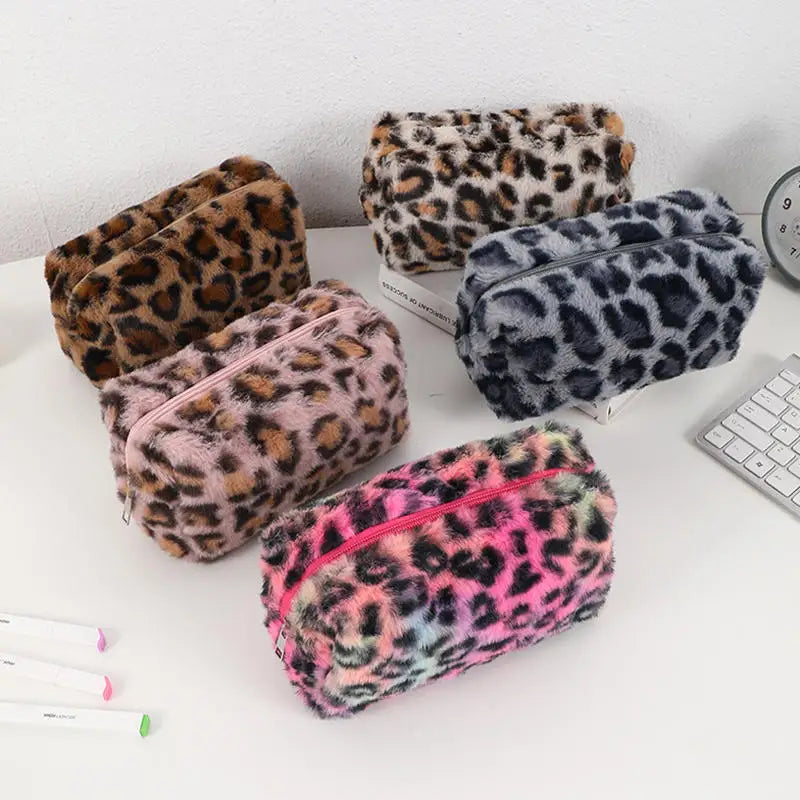 Trousse Maquillage Léopard Savane Moumoute