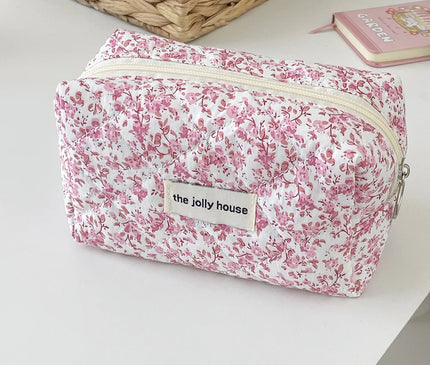 Trousse Maquillage Fleurie Lys Blanc