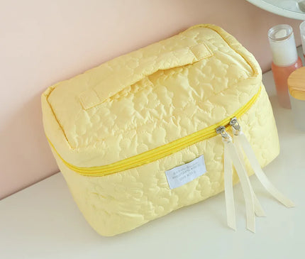 Trousse Maquillage Fleurie Matelassé