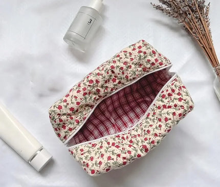 Trousse Maquillage aux Fleurs Lumineuses