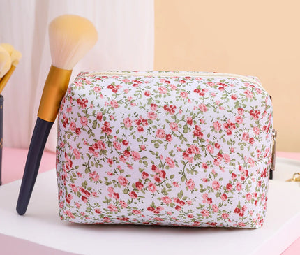 Trousse Maquillage Fleurie Pastel Rêve