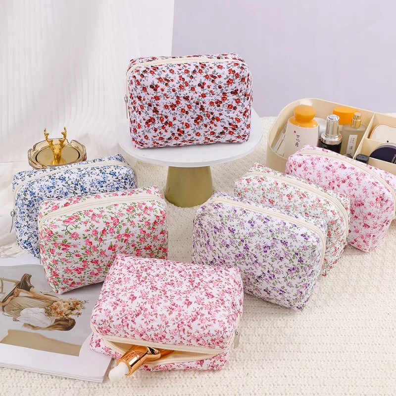 Trousse Maquillage Fleurie Pastel Rêve