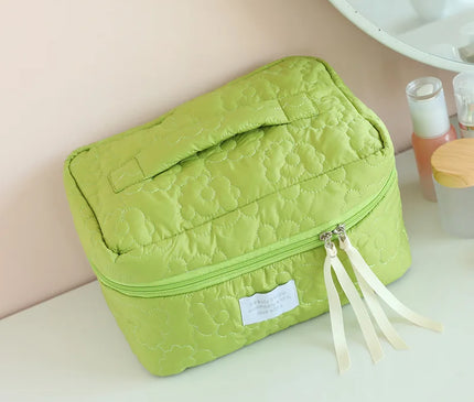 Trousse Maquillage Fleurie Matelassé