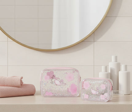 Trousse Maquillage Cœur Transparent Amour