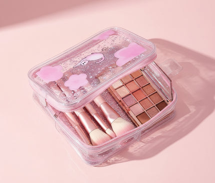 Trousse Maquillage Cœur Transparent Amour