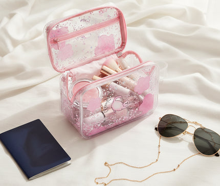 Trousse Maquillage Cœur Transparent Amour
