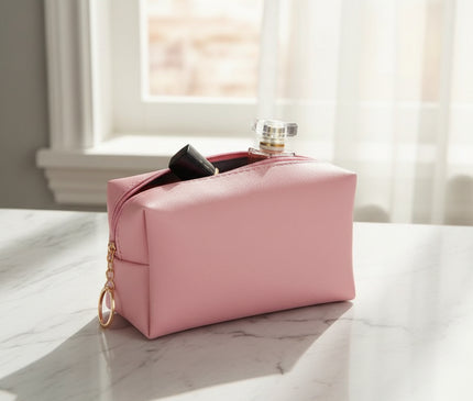 Petite trousse maquillage en maille antimicrobienne