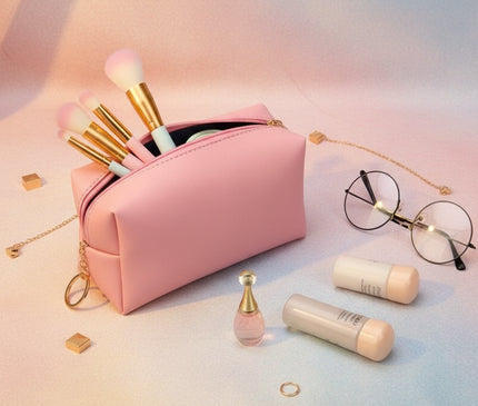 Petite trousse maquillage en maille antimicrobienne