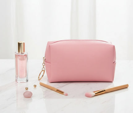 Petite trousse maquillage en maille antimicrobienne