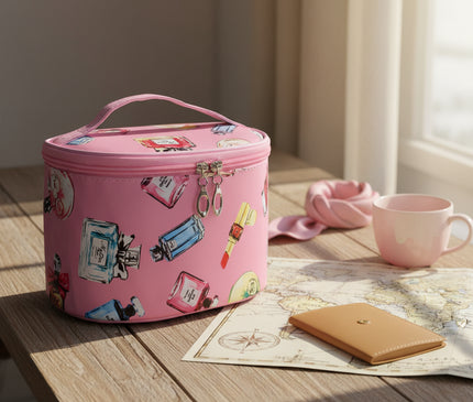 Trousse Maquillage Fleurs Romantiques Délicates