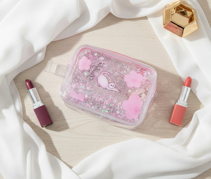 Trousse Maquillage Cœur Transparent Amour