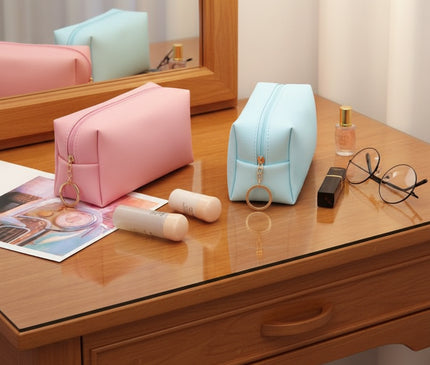 Petite trousse maquillage en maille antimicrobienne