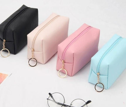 Petite trousse maquillage en maille antimicrobienne