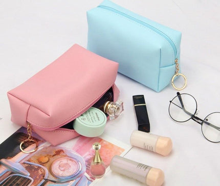 Petite trousse maquillage en maille antimicrobienne