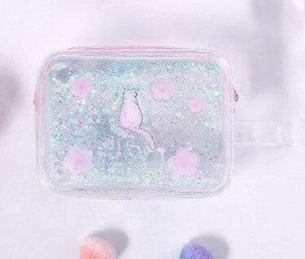 Trousse Maquillage Cœur Transparent Amour