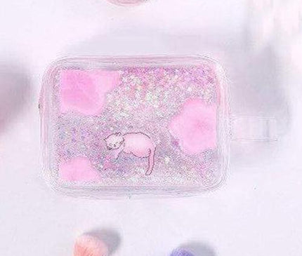 Trousse Maquillage Cœur Transparent Amour