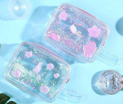 Trousse Maquillage Cœur Transparent Amour